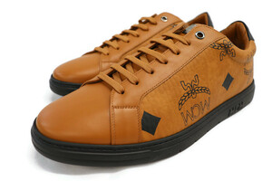 MCM - Mens DERBY Visetos Low Cognac / Black Sneakers w/Box & Dustbag - US Size 9