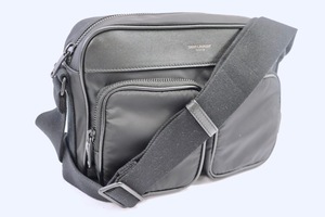 SAINT LAURENT - Black Econyl Nylon CITY Camera Bag