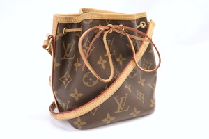 LOUIS VUITTON Nano Noe Monogram Bucket Drawstring Crossbody Bag