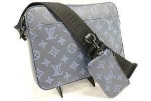 LOUIS VUITTON - LV Monogram Shadow Leather Navy Blue DUO Messenger Bag 