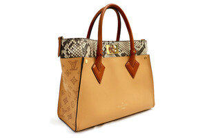 LOUIS VUITTON - On My Side Calfskin & Python Leather Shoulder Bag 