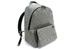 LOUIS VUITTON - Men's RACER Backpack Grey Shadow Monogram Leather