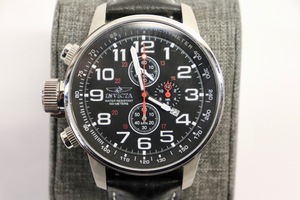 INVICTA - I-FORCE ZAGER Model 2770 Mens Steel / Leather 46mm Chronograph Watch
