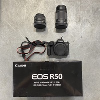 Canon EOS R50 Mirrorless Camera Kit w/ 18–45mm & 55–210mm Lenses