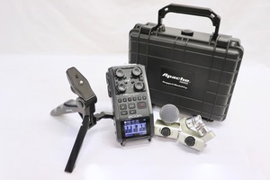 Zoom H6 Handy Recorder w/ MSH-6 & XYH-6 Capsules + Apache Hard Case Bundle