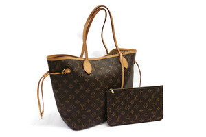 LOUIS VUITTON Neverfull MM Monogram Tote w/ Pochette - Very Good + CoA