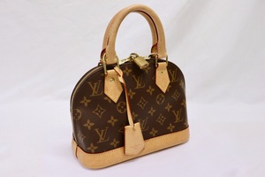 Louis Vuitton Alma BB Monogram Canvas Dome Bag Strap Padlock Entrupy CoA