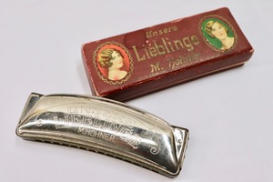 Vintage HOHNER Unsere Lieblinge Harmonica w Box Pre-War Germany