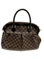 Louis Vuitton N51997 Trevi PM Ebene Brown Damier Hand Bag 