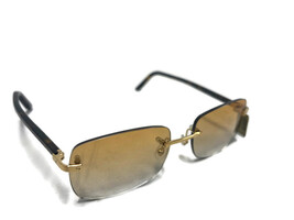 Cartier Brown Marble Plastic Sunglasses