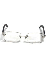  Cartier woods with silver accents and clear lenses 