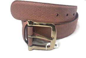 Pink GUCCI 281548 Pink Micro Guccissima GG belt Leather 85/34