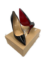 Authentic Women Louboutin So Kate 120 Black Patent Pumps/heels US 12 EU 42