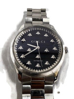 Gucci G-Timeless SWISS Automatic Black Dial Stainless Steel Men's Watch 