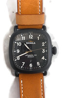 Shinola 'The Guardian' Black Dial Leather Strap 41.5mm Watch 