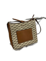 Michael Kors Signature GLORIA Pocket Swing Pack Crossbody Tan & Brown NEW