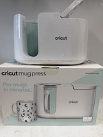 Cricut Mug Press – Heat Press for Mugs – White – With Original Box – Tested