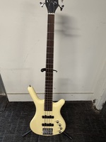 Warwick Corvette RockBass 4-String Electric Bass Guitar Cream Finish