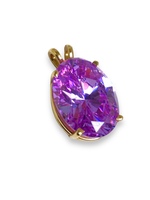  14K Medium Purple Stone Charm 