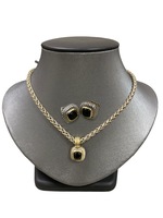  DAVID YURMAN Black Onyx 14K Gold & 925 Pendant and Silver Necklace  