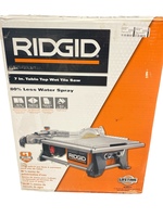 RIDGID R4021 7 inch 6.5Ah Table Top Wet Tile Saw