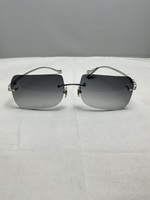  Cartier Panther wire frames, Stainless steel, dark lenses