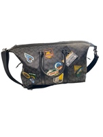 Coach Trekker Bag in Signature Canvas w/ Travel Patches C2057