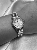 Michele CSX Diamond Bezel Petite Women’s Watch Silver Tone MOP SS MW03A01