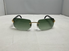 Cartier Buffs Stainless steel and buffalo horn sunglasses 