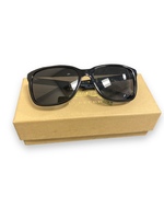  BURBERRY Polished Black Brown Nova Check Sunglasses B 4181