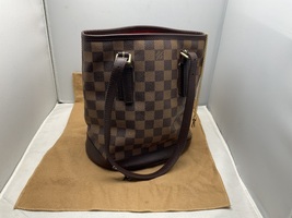 Louis Vuitton Marais Bucket Bag, Damier Ebene Shoulder Bag, AR0968