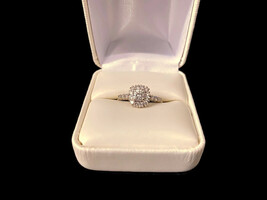  14k WG Round Diamond Ladies Engagement Ring