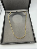  Yellow gold rope chain 