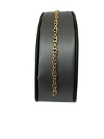  14K YG Figaro Style Link Bracelet