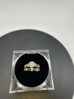 Flower Diamond Cluster Ladies Ring Set