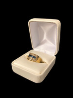 14k YG Band Style Diamond Ring 