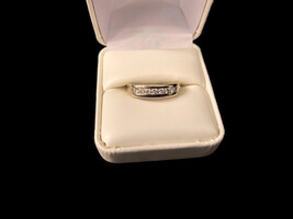 14k WG Diamond Band Mans Ring