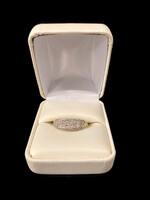 14k WG Princess Cut Diamond Band Ring