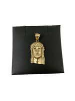  10k Gold Jesus Head Charm