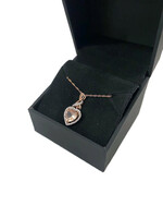 10k Rose Gold Heart Charm Necklace