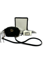 GUCCI Mini Marmont Chain Shoulder Bag 448065 BLACK