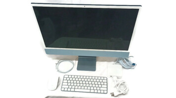 DESKTOP. ALL-IN-ONE COMPUTER. APPLE iMAC . MQRQ311/A. BLUE. 24" DISPLAY