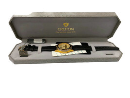 Croton Aquamatic Genuine Leather Mens Watch