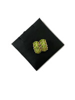  14k YG Peridot Stone Earrings