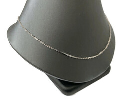  14k WG Cable Link Chain Necklace