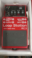 GUITAR PEDAL. BOSS RC-3 LOOP STATION. WITH ORIGINAL BOX. RED.