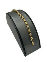  14k YG 3D Link Bracelet
