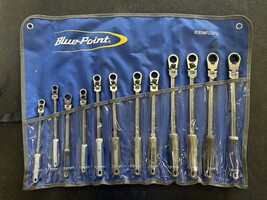 12- PIECE METRIC LOCKING RATCHETING BOX WRENCH SET. BLUE POINT. BOERMFLCG712.