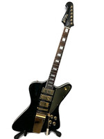 Bell & hern custom firestorm black and gold 6 string eletric guitar