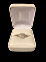 14k WG Halo Style Diamond Engagement Ring